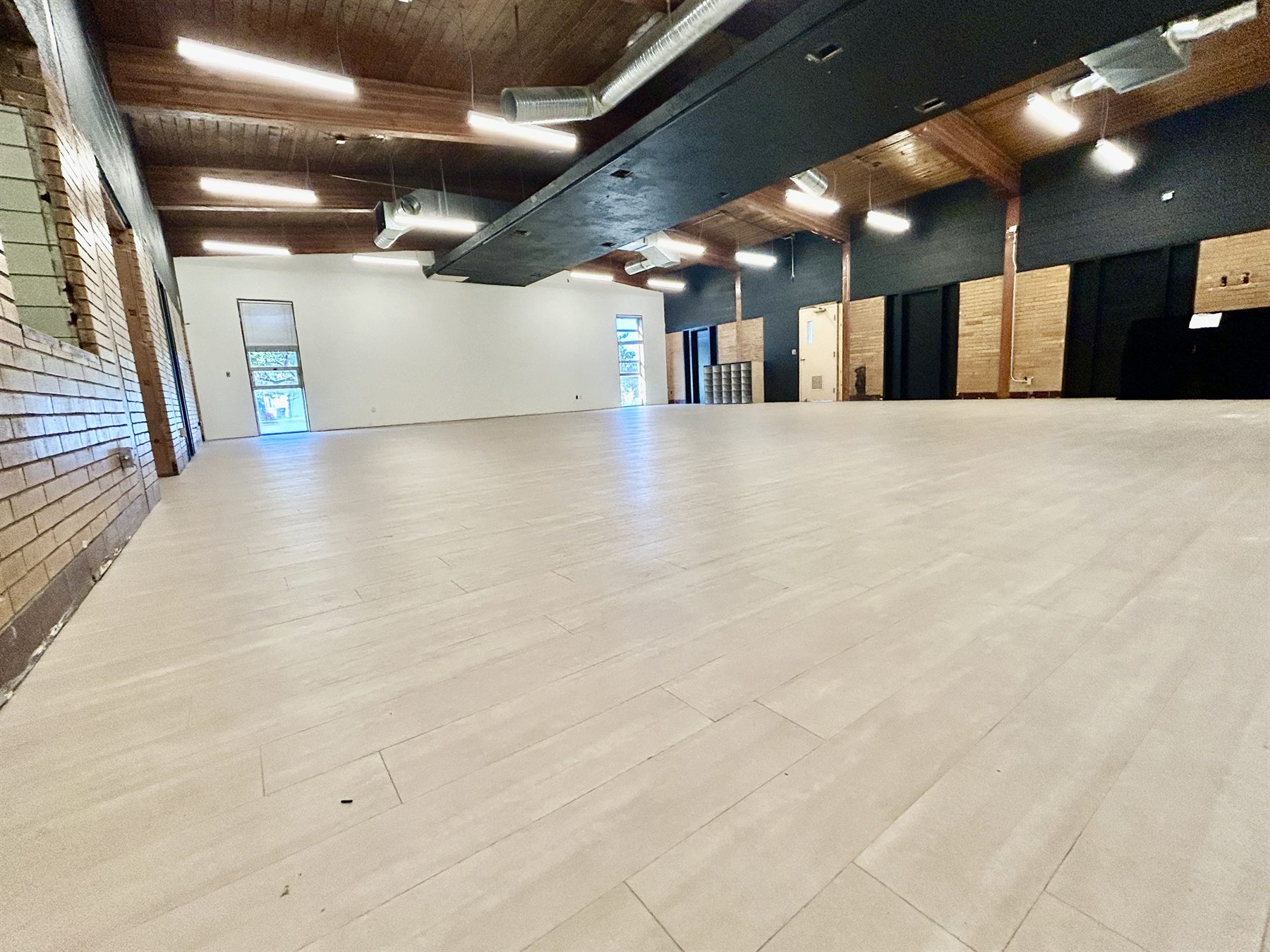The open ballroom at Skyline Community Center